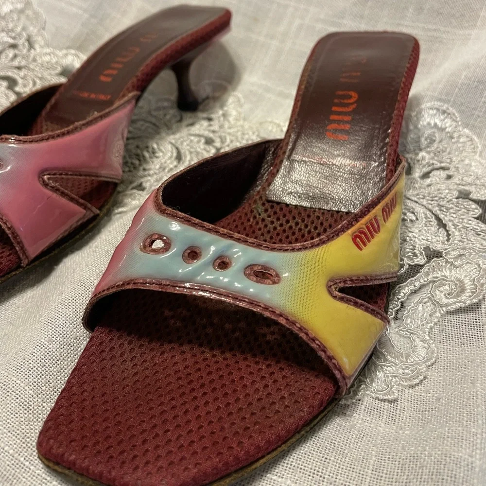 Miu Miu Mesh Sandals - Picture 3 of 9